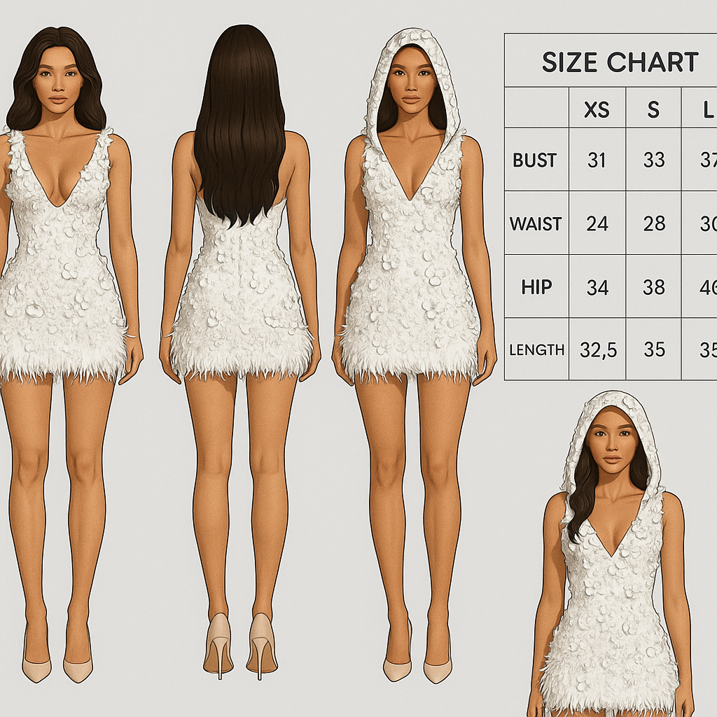 Short white floral dress